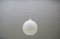 Lampada sferica in vetro opalino di Aloys Gangkofner per Peill & Putzler, anni '60, Immagine 6