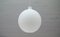 Lampada sferica in vetro opalino di Aloys Gangkofner per Peill & Putzler, anni '60, Immagine 1