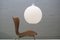 Lampada sferica in vetro opalino di Aloys Gangkofner per Peill & Putzler, anni '60, Immagine 2