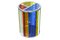 Cylindrical Belgian Colored Glass Lamp 3