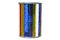 Cylindrical Belgian Colored Glass Lamp 4