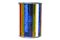Cylindrical Belgian Colored Glass Lamp, Image 4