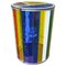 Cylindrical Belgian Colored Glass Lamp 1