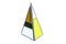 Pyramidal Belgian Colored Glass Lamp, Image 5