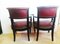 19th Century English Leather Club Armchairs, Set of 2, Image 7