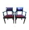 19th Century English Leather Club Armchairs, Set of 2, Image 1