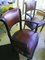 19th Century English Leather Club Armchairs, Set of 2 9