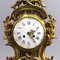 Antique French Gilt Bronze Striking Mantel Clock and Garniture Set by Vincenti & Cie, 1860s, Image 3