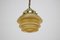 Lámpara colgante Art Déco de latón, años 30, Imagen 6