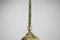 Lámpara colgante Art Déco de latón, años 30, Imagen 9