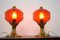 Lámparas de mesa de vidrio, años 60. Juego de 2, Imagen 3