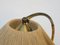 Brass & Sisal Table Lamp from Temde, 1950s 9