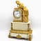 19th-Century Louis Philippe French Gilt Bronze and Marble Pendulum Clock, Image 7