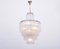 Lámpara de araña italiana vintage de vidrio de Venini, años 60, Imagen 2