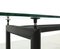 Vintage LC6 Glass Table by Le Corbusier for Cassina, 1980s 5