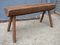 Antique Rustic Farmhouse Wooden Bench 4