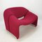 Sillón F598 Groovy de Pierre Paulin para Artifort, años 80, Imagen 3