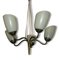 Brass Tulip Ceiling Lamp, 1950s 1