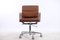 German Chrome Plating and Aniline Leather Soft Pad Model EA217 Desk Chair by Charles & Ray Eames for Herman Miller, 1978, Image 10