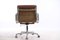 German Chrome Plating and Aniline Leather Soft Pad Model EA217 Desk Chair by Charles & Ray Eames for Herman Miller, 1978, Image 4
