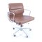 German Chrome Plating and Aniline Leather Soft Pad Model EA217 Desk Chair by Charles & Ray Eames for Herman Miller, 1978 17