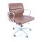 German Chrome Plating and Aniline Leather Soft Pad Model EA217 Desk Chair by Charles & Ray Eames for Herman Miller, 1978, Image 17