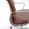 German Chrome Plating and Aniline Leather Soft Pad Model EA217 Desk Chair by Charles & Ray Eames for Herman Miller, 1978 25