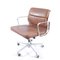 German Chrome Plating and Aniline Leather Soft Pad Model EA217 Desk Chair by Charles & Ray Eames for Herman Miller, 1978, Image 15