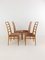 Swedish Oak and Wood Dining Chairs by Bertil Fridhagen for Bodafors, 1950s, Set of 4 3