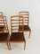 Swedish Oak and Wood Dining Chairs by Bertil Fridhagen for Bodafors, 1950s, Set of 4 8