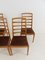 Swedish Oak and Wood Dining Chairs by Bertil Fridhagen for Bodafors, 1950s, Set of 4, Image 8