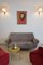Italian Brass and Velvet Sofa by Gigi Radice for Minotti, 1950s 2
