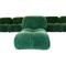 Large Italian Green Velvet Modular Camaleonda Living Room Set by Mario Bellini for B&B Italia, 1972, Set of 4, Image 14