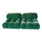 Large Italian Green Velvet Modular Camaleonda Living Room Set by Mario Bellini for B&B Italia, 1972, Set of 4 10