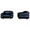 Italian Black Leather Sesann Living Room Set by Gianfranco Frattini for Cassina, 1972, Image 11