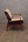 Mid-Century Italian Velvet Geometric Armchair, 1950s, Image 4