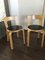 Birch and Linoleum Model No. 65 Dining Chairs by Alvar Aalto for Artek, 1960s, Set of 2, Image 4