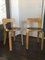 Birch and Linoleum Model No. 65 Dining Chairs by Alvar Aalto for Artek, 1960s, Set of 2, Image 1