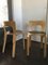 Birch and Linoleum Model No. 65 Dining Chairs by Alvar Aalto for Artek, 1960s, Set of 2, Image 7