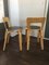 Birch and Linoleum Model No. 65 Dining Chairs by Alvar Aalto for Artek, 1960s, Set of 2, Image 2