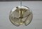 Large German Brass and Smoked Glass Wave Ceiling Lamp by Koch & Lowy for Peill & Putzler, 1960s, Image 6