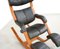 Beech and Leather Gravity Balans Reclining Lounge Chair by Peter Opsvik for Stokke, 1990s, Image 10