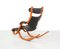 Beech and Leather Gravity Balans Reclining Lounge Chair by Peter Opsvik for Stokke, 1990s, Image 3