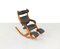 Beech and Leather Gravity Balans Reclining Lounge Chair by Peter Opsvik for Stokke, 1990s, Image 7