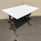 Antique French Cast Iron & Marble Bistro Table, 1900s 2