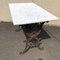 Antique French Cast Iron & Marble Bistro Table, 1900s 3