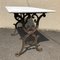 Antique French Cast Iron & Marble Bistro Table, 1900s 1