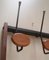 French Iron, Mirrored Glass, and Lacquer Coat Rack, 1960s 6