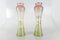 Art Nouveau French Colored Glass Vases, 1920s, Set of 2 16