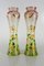 Art Nouveau French Colored Glass Vases, 1920s, Set of 2 1